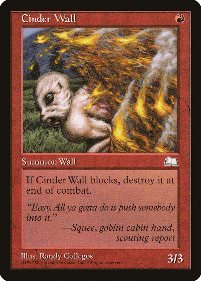 Magic: The Gathering - Cinder Wall - Weatherlight