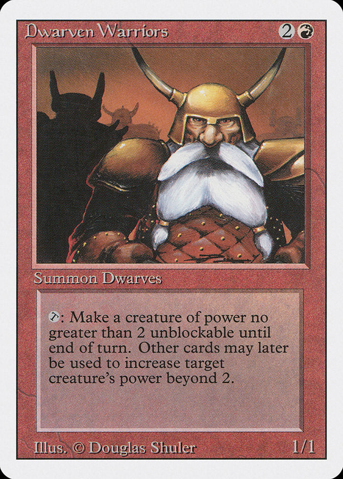 Magic: The Gathering - Dwarven Warriors - Revised