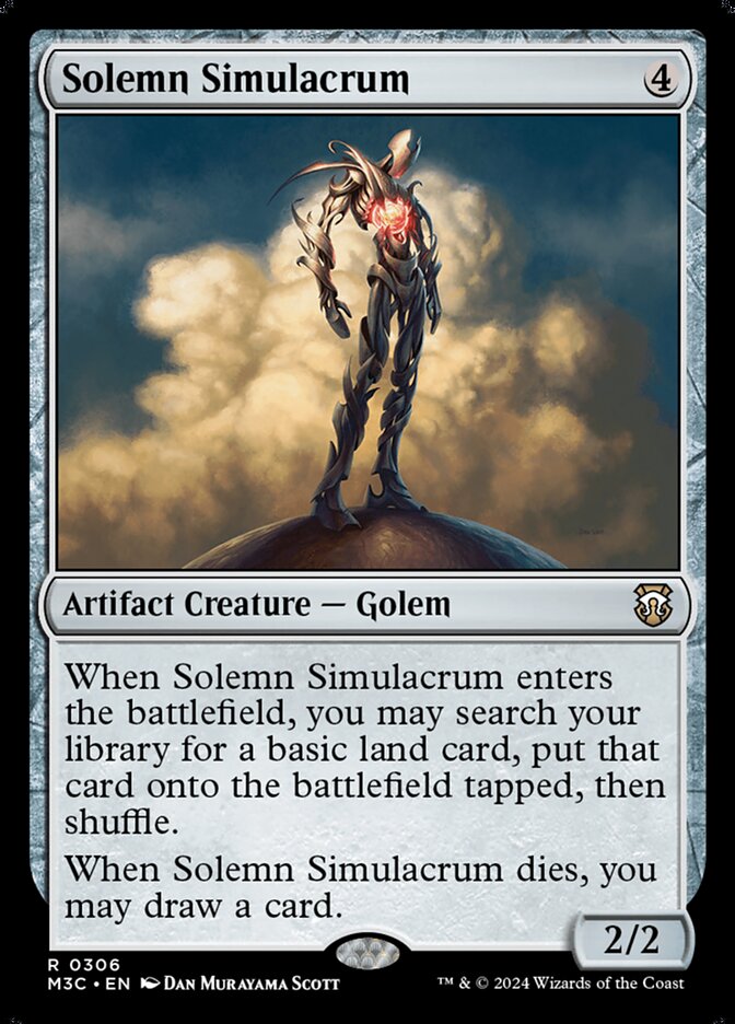 Magic: The Gathering - Solemn Simulacrum - Modern Horizons 3 Commander