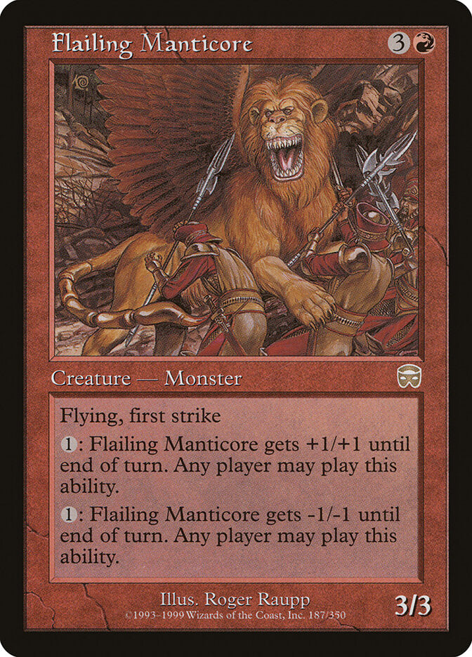 Magic: The Gathering - Flailing Manticore - Mercadian Masques