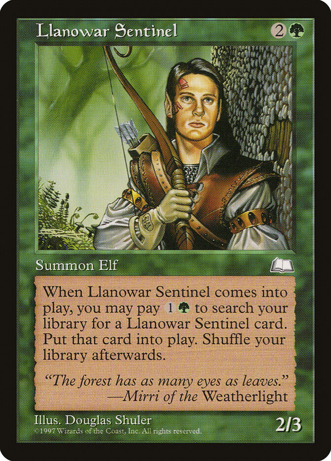 Magic: The Gathering - Llanowar Sentinel - Weatherlight