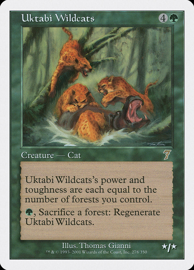 Magic: The Gathering - Uktabi Wildcats - Seventh Edition