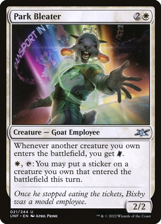 MTG - Park Bleater - Unfinity (SOS)