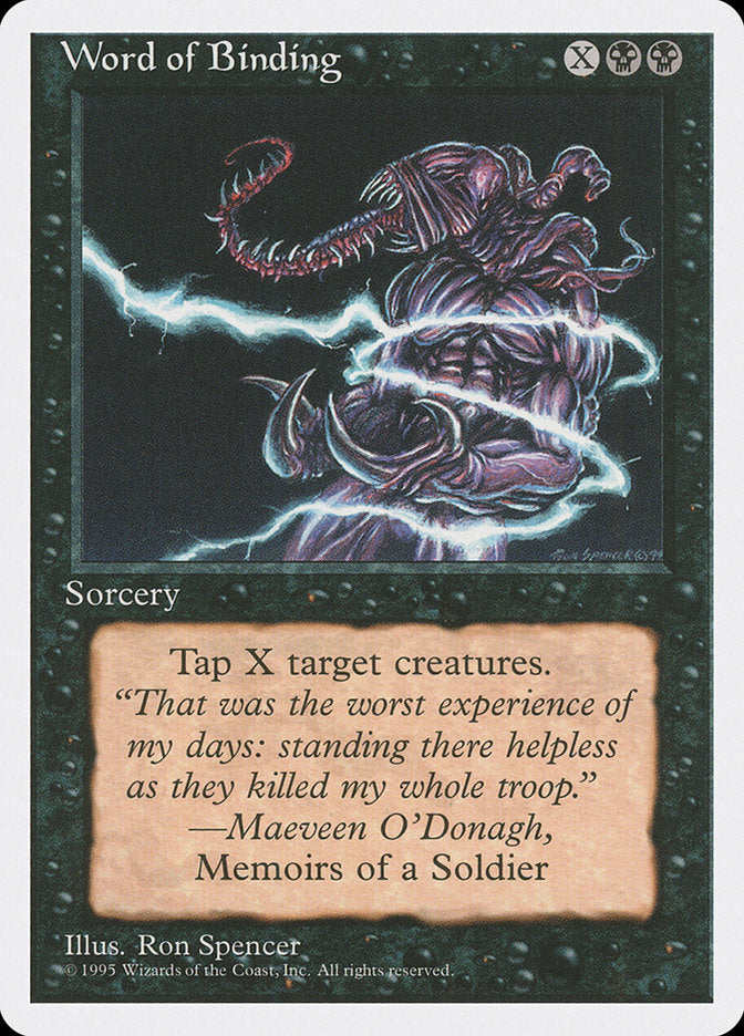 Magic: The Gathering - Word of Binding - Fourth Edition