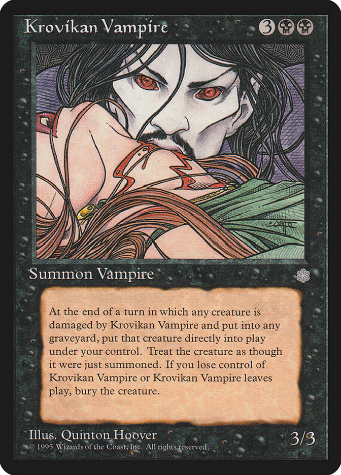 Magic: The Gathering - Krovikan Vampire - Ice Age