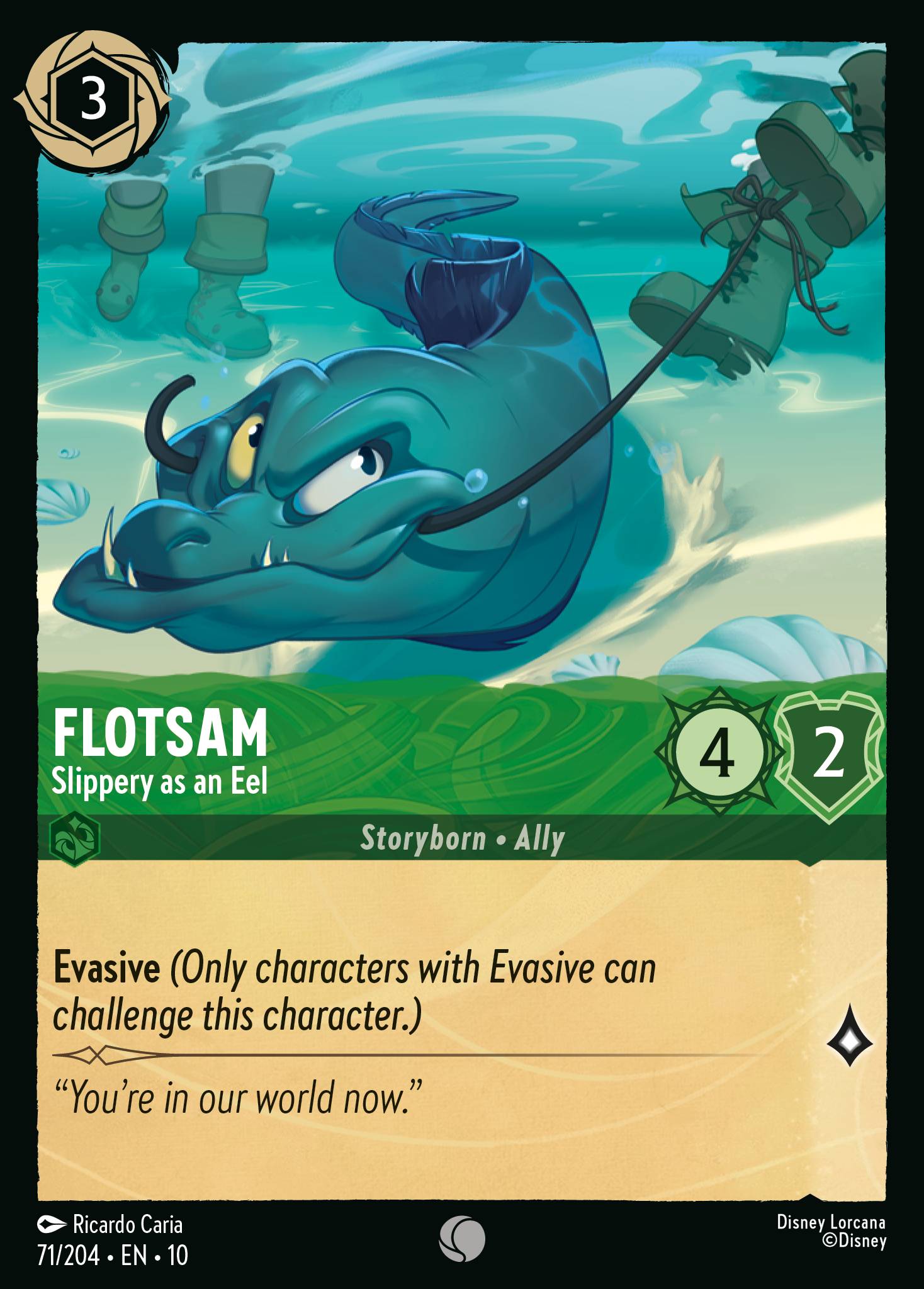 Lorcana - Flotsam - Slippery as an Eel - Whispers in the Well