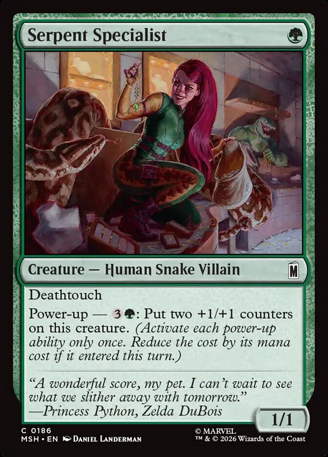 Magic: The Gathering - Serpent Specialist - Marvel Super Heroes
