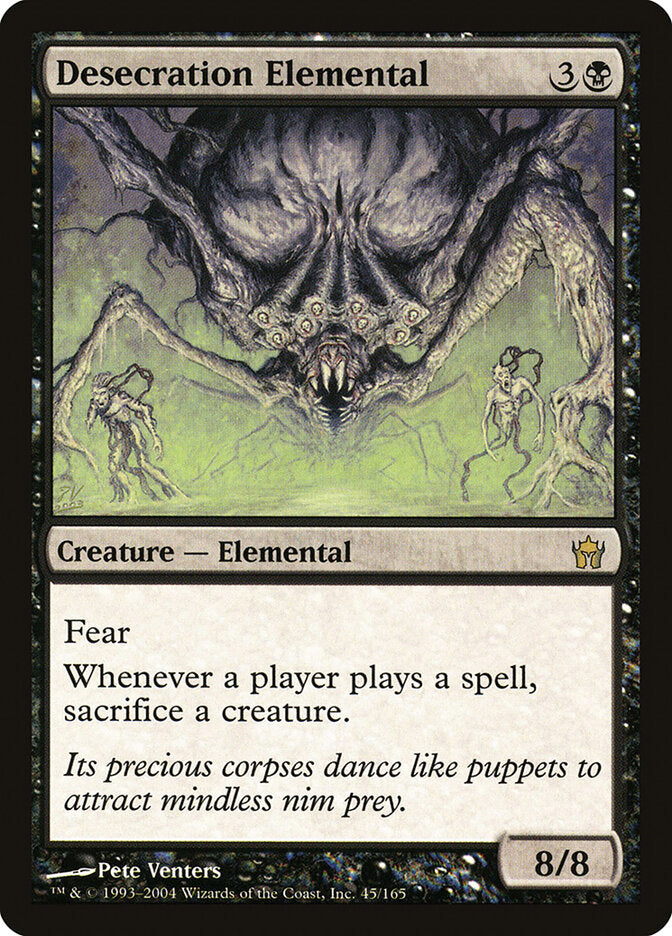 Magic: The Gathering - Desecration Elemental - 5th Dawn