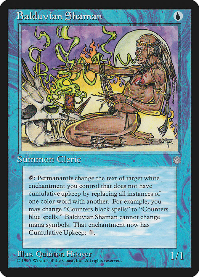 Magic: The Gathering - Balduvian Shaman - Ice Age