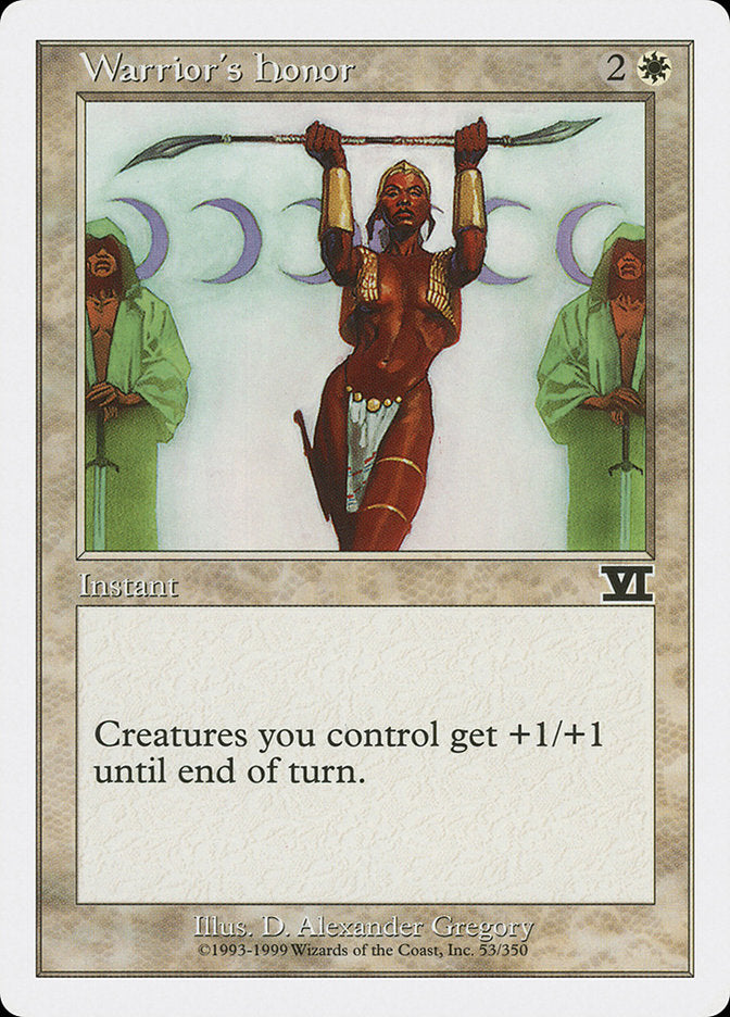 Magic: The Gathering - Warrior's Honor - Sixth Edition