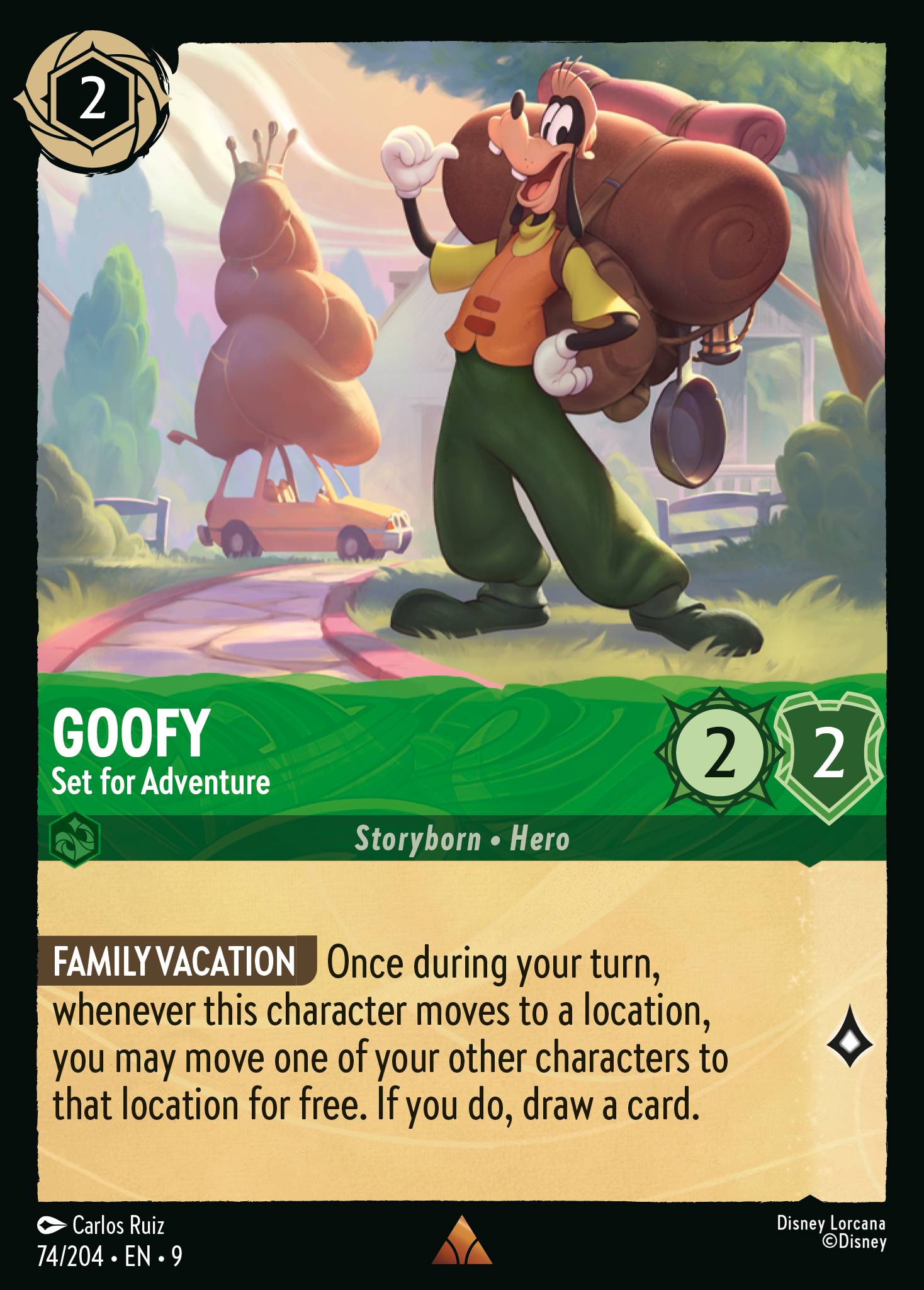 Lorcana - Goofy - Set for Adventure - Fabled