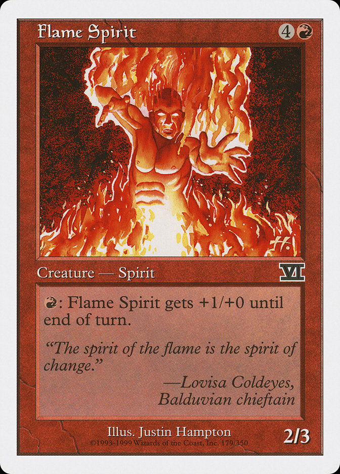 Magic: The Gathering - Flame Spirit - Sixth Edition
