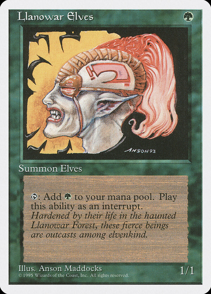Magic: The Gathering - Llanowar Elves - Fourth Edition