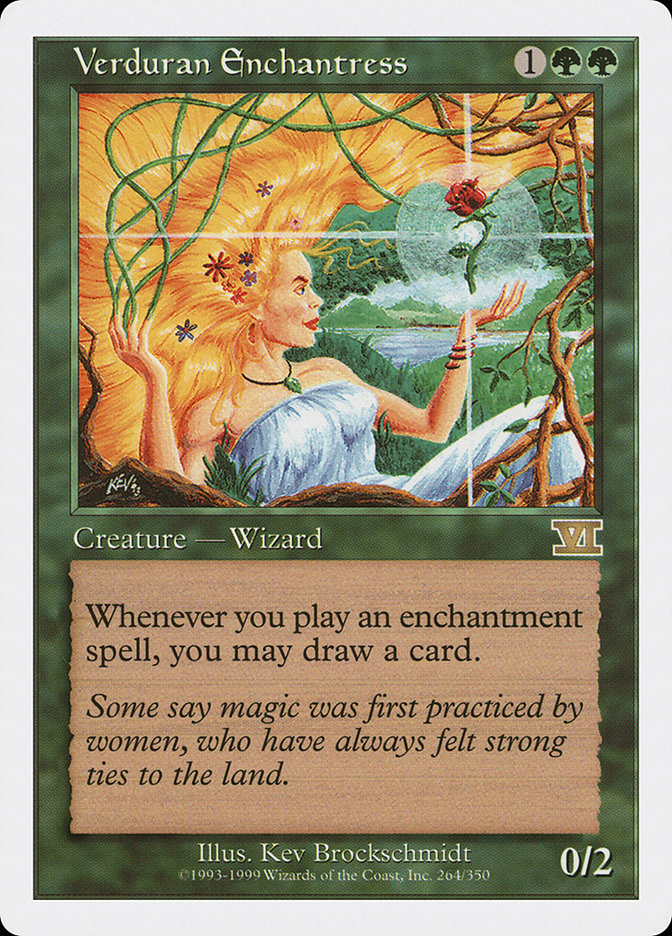 Magic: The Gathering - Verduran Enchantress - Sixth Edition