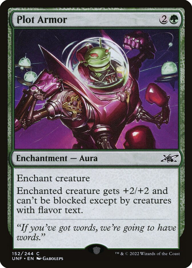 MTG - Plot Armor - Unfinity (SOS)