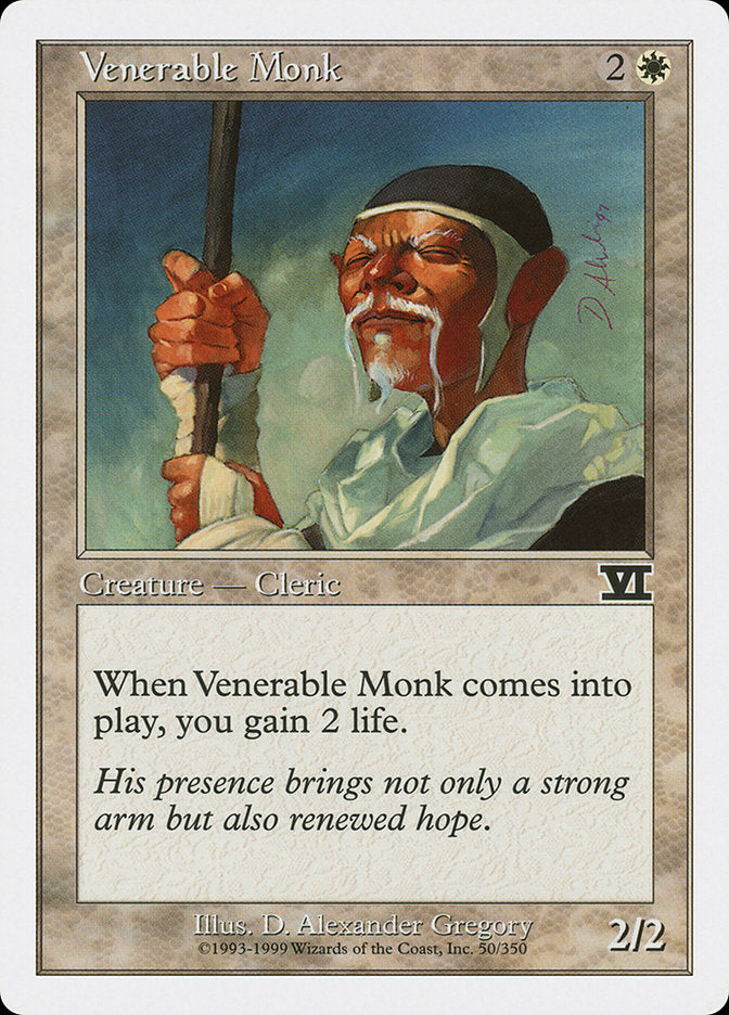 Magic: The Gathering - Venerable Monk - Sixth Edition