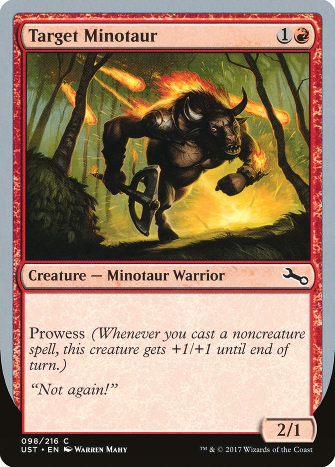 MTG - Target Minotaur - Unstable (SOS)