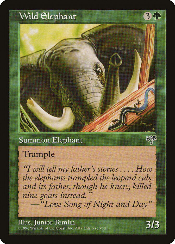 Magic: The Gathering - Wild Elephant - Mirage