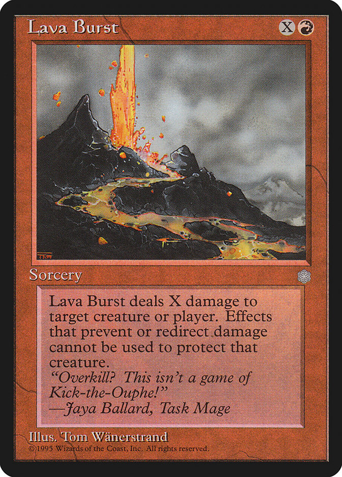 Magic: The Gathering - Lava Burst - Ice Age