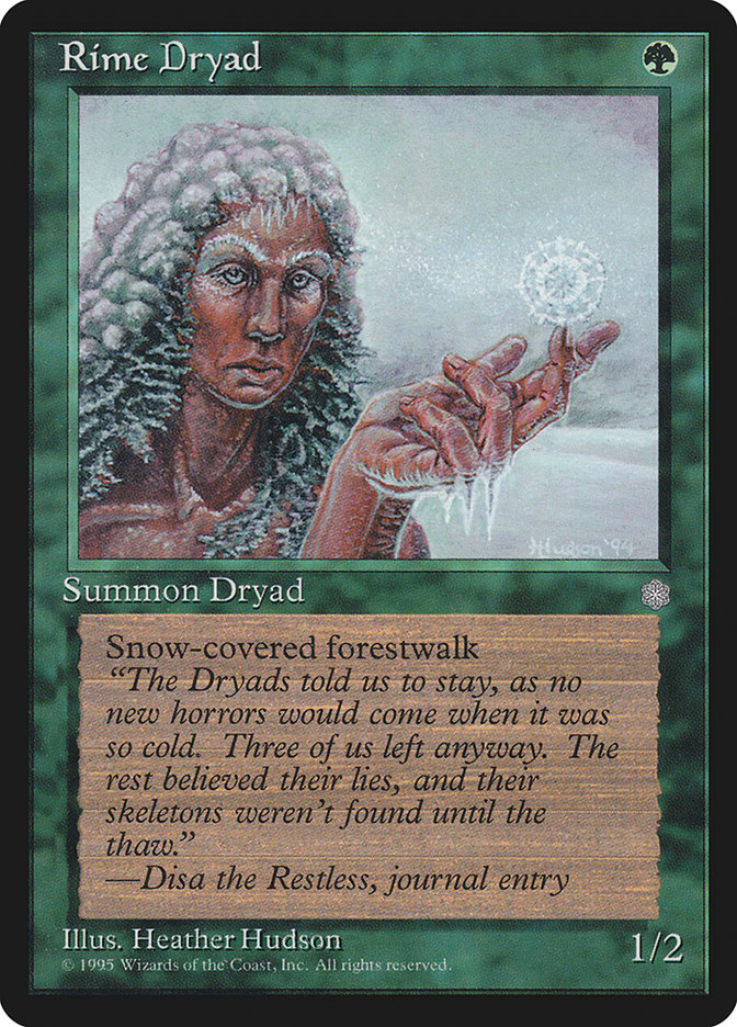 Magic: The Gathering - Rime Dryad - Ice Age