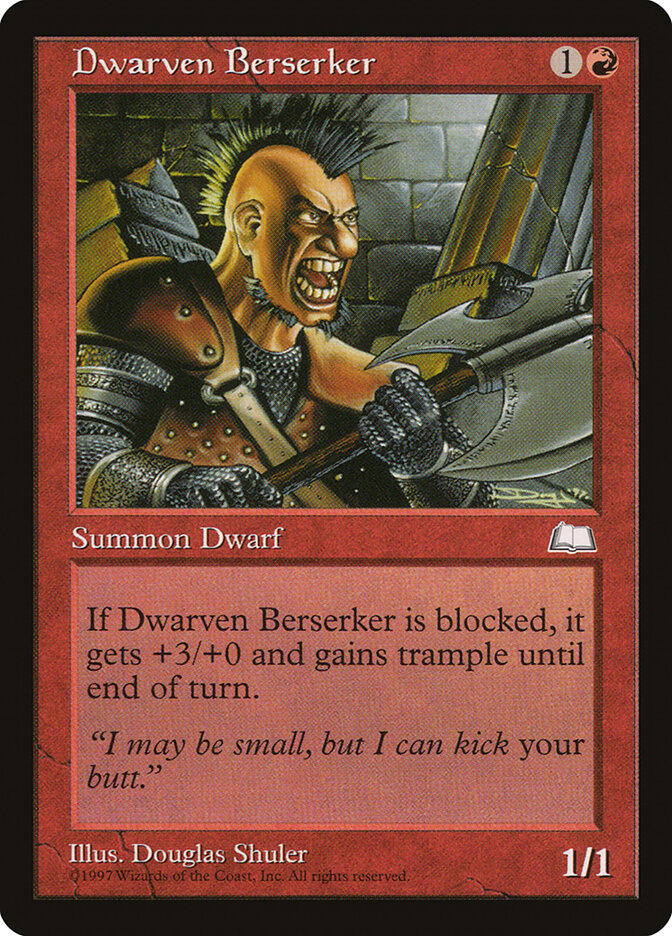 Magic: The Gathering - Dwarven Berserker - Weatherlight