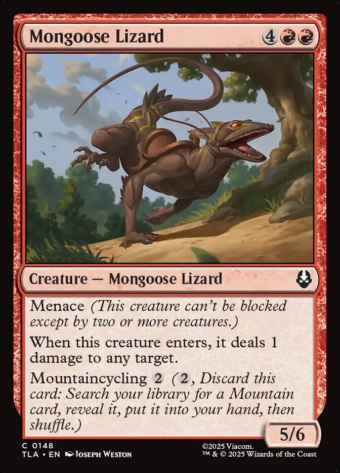 Magic: The Gathering - Mongoose Lizard - Avatar: The Last Airbender