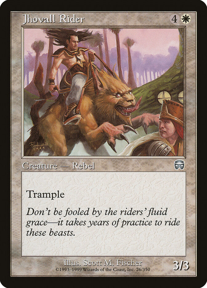 Magic: The Gathering - Jhovall Rider - Mercadian Masques
