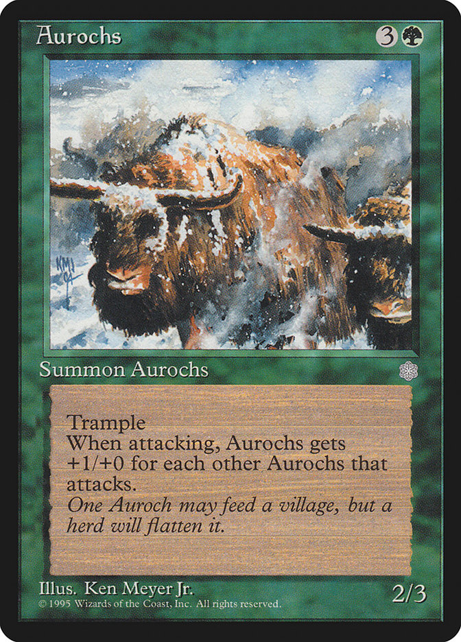 Magic: The Gathering - Aurochs - Ice Age