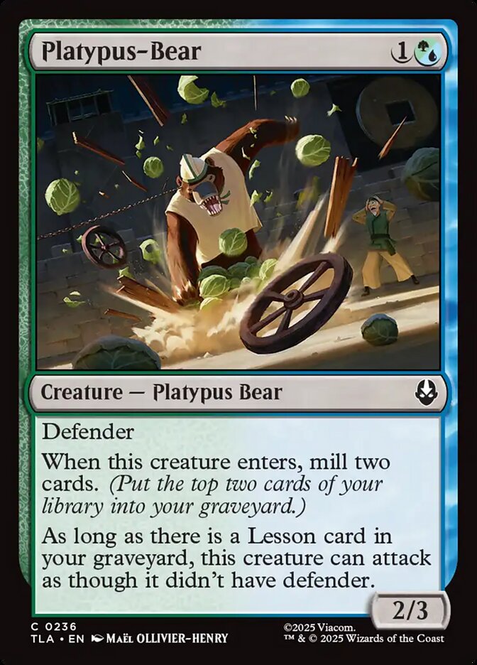 Magic: The Gathering - Platypus-Bear - Avatar: The Last Airbender