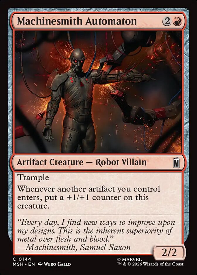 Magic: The Gathering - Machinesmith Automaton - Marvel Super Heroes