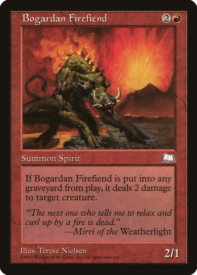 Magic: The Gathering - Bogardan Firefiend - Weatherlight
