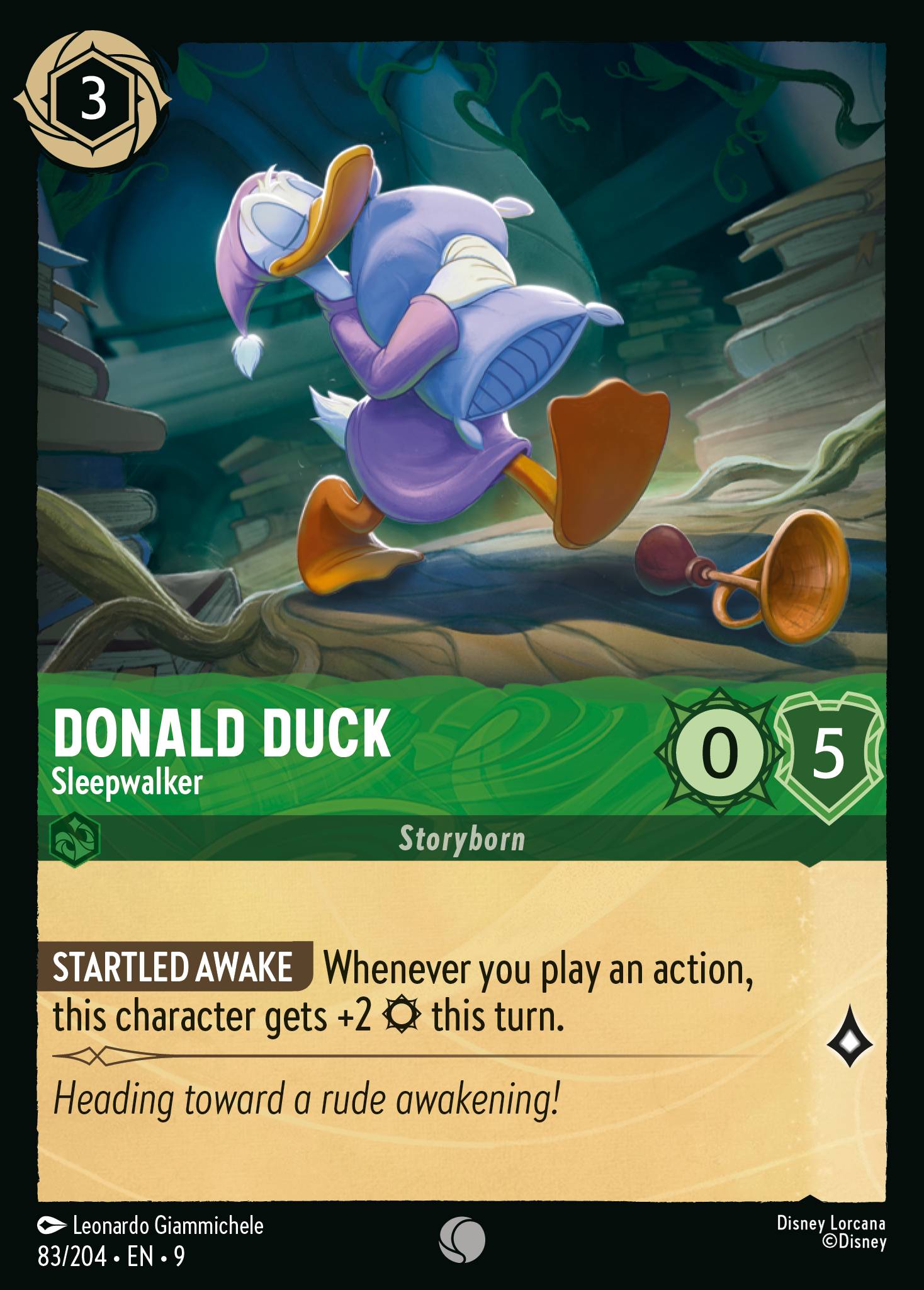 Lorcana - Donald Duck - Sleepwalker - Fabled