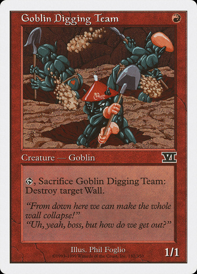 Magic: The Gathering - Goblin Digging Team - Sixth Edition