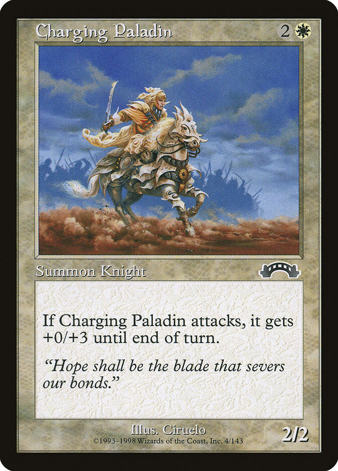 Magic: The Gathering - Charging Paladin - Exodus