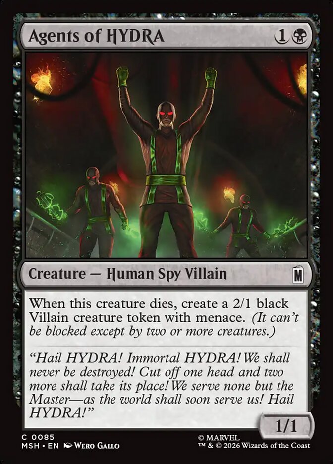 Magic: The Gathering - Agents of HYDRA - Marvel Super Heroes