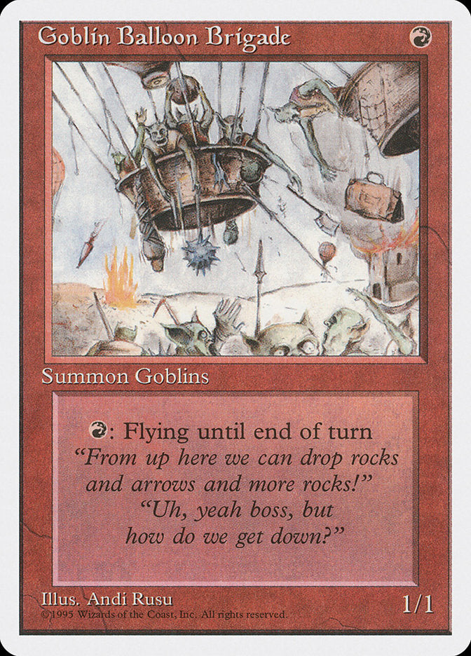 Magic: The Gathering - Goblin Balloon Brigade - Fourth Edition