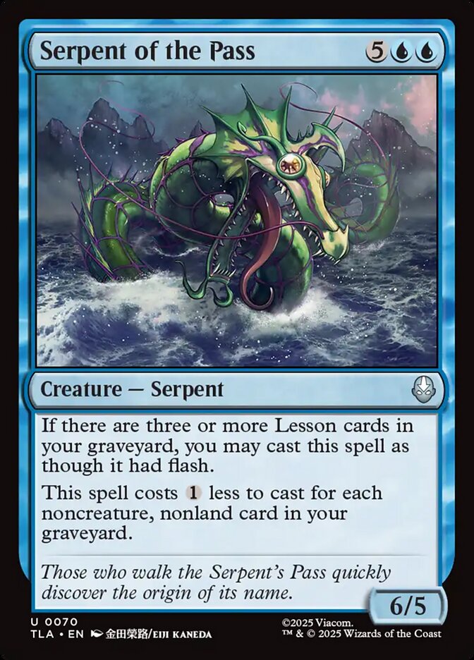 Magic: The Gathering - Serpent of the Pass - Avatar: The Last Airbender