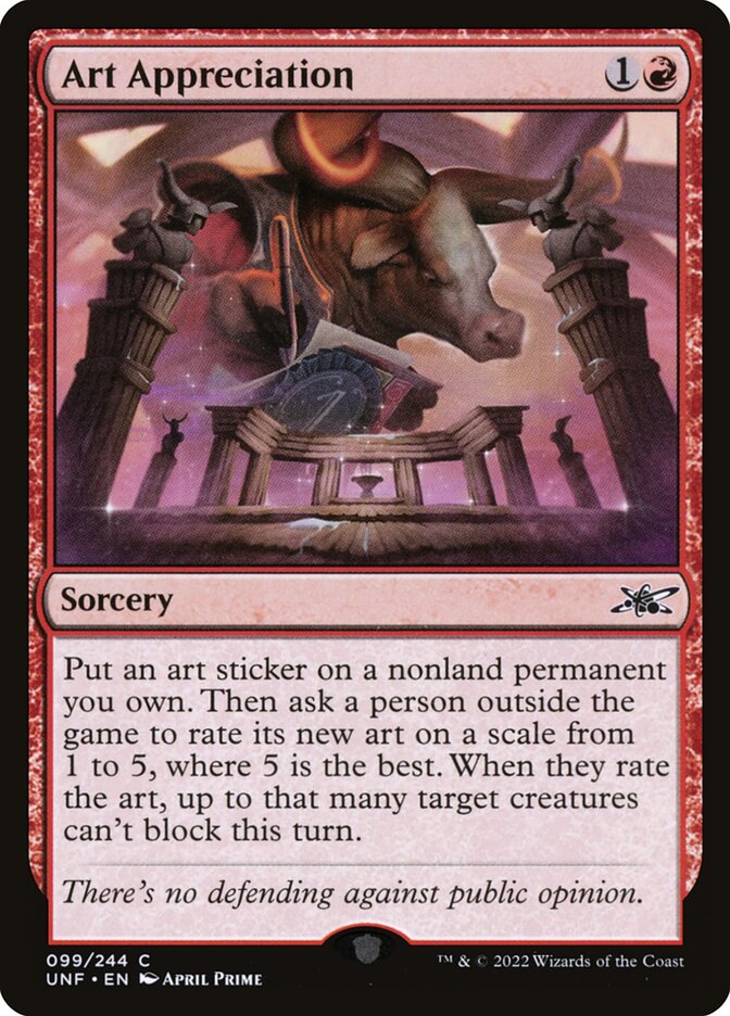 MTG - Art Appreciation - Unfinity (SOS)