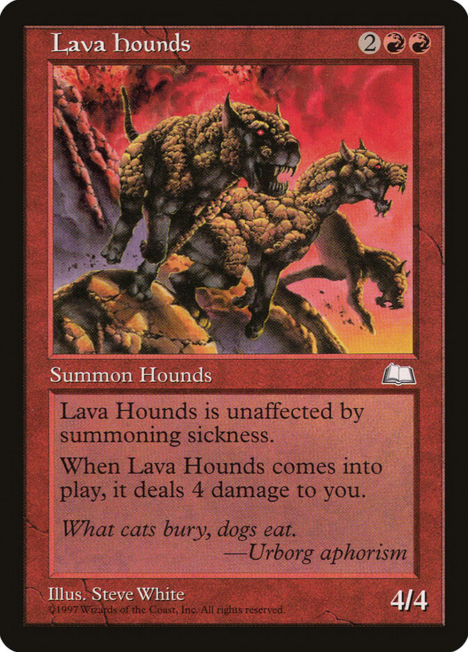 Magic: The Gathering - Lava Hounds - Weatherlight