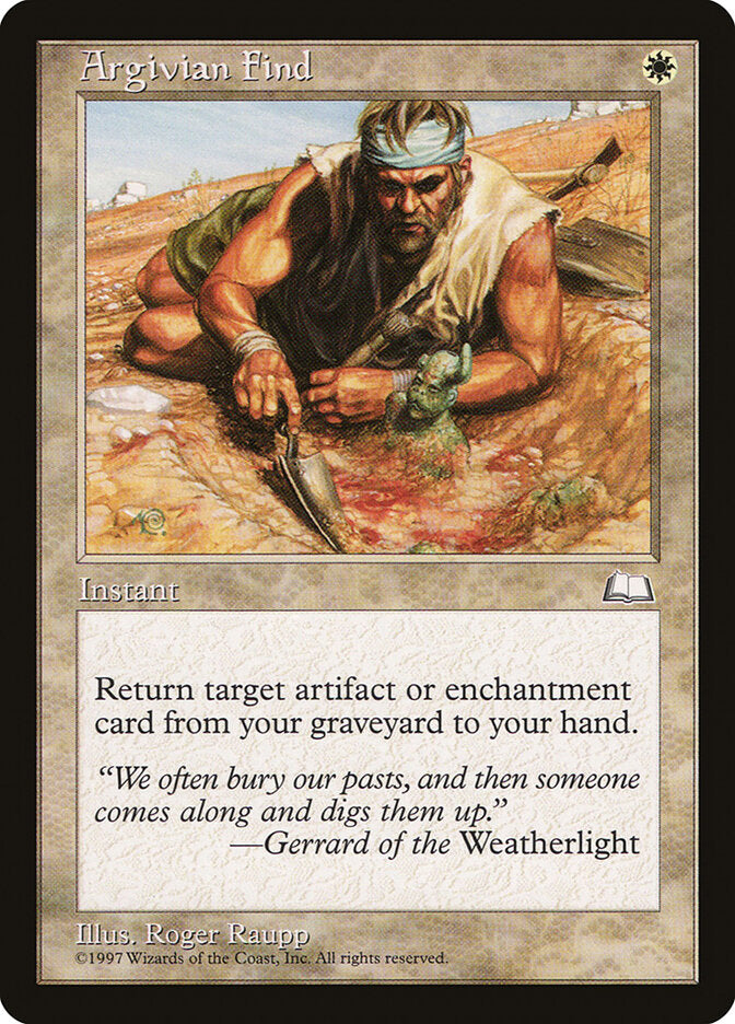 Magic: The Gathering - Argivian Find - Weatherlight