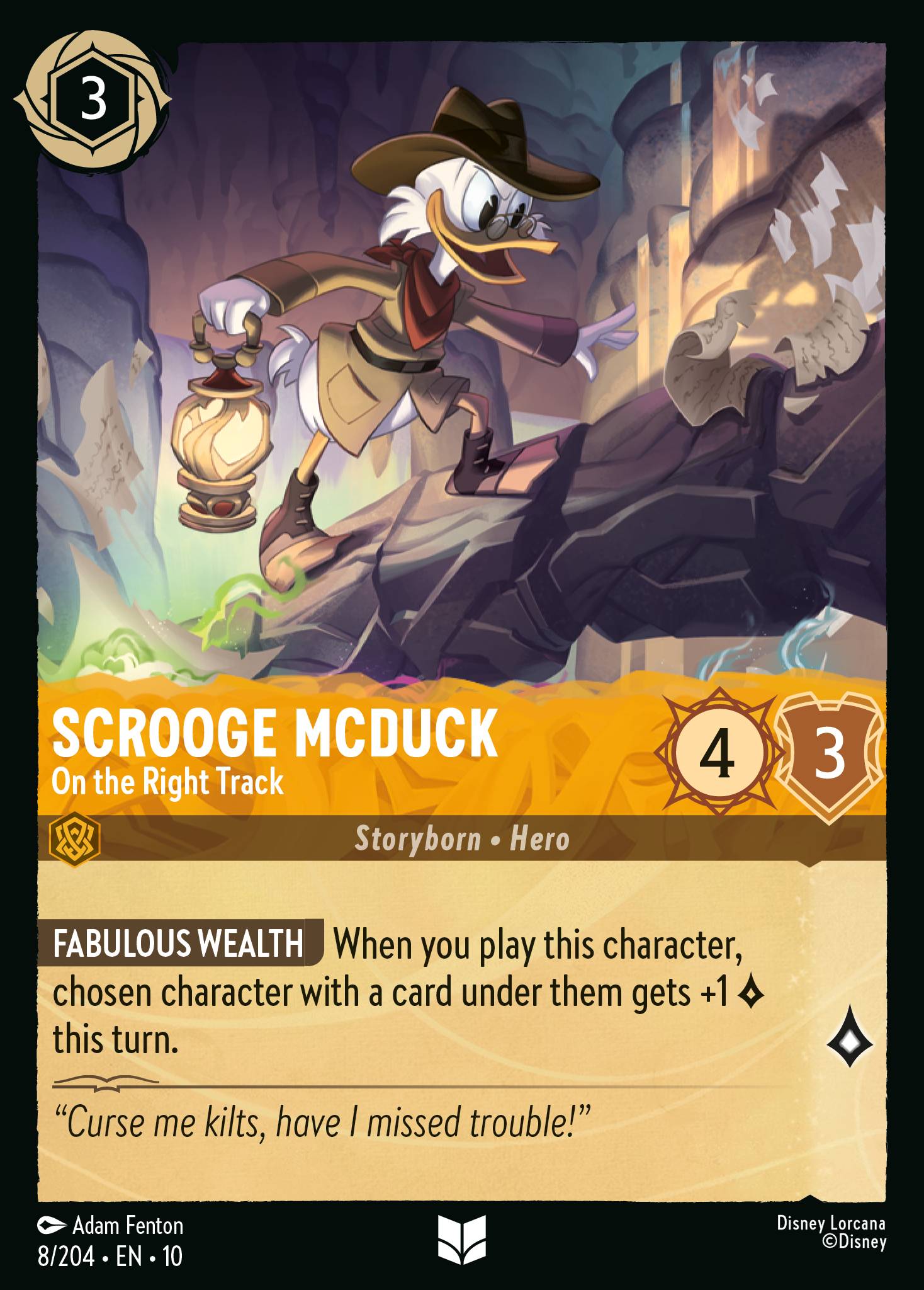 Lorcana - Scrooge McDuck - On the Right Track - Whispers in the Well