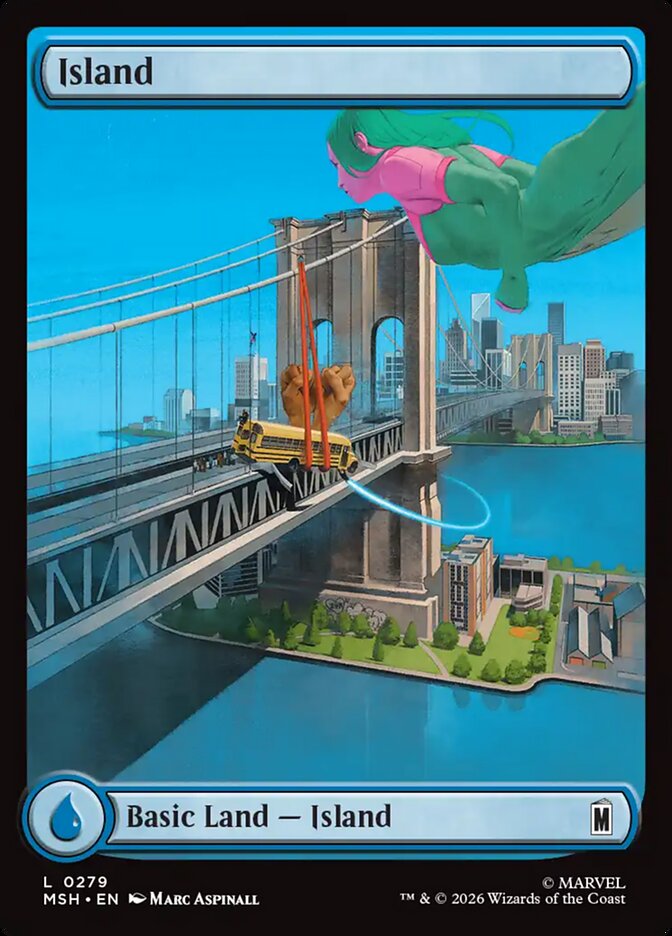 Magic: The Gathering - Island - Marvel Super Heroes
