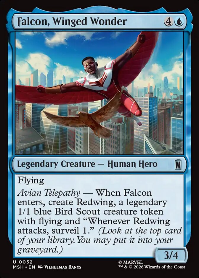 Magic: The Gathering - Falcon, Winged Wonder - Marvel Super Heroes