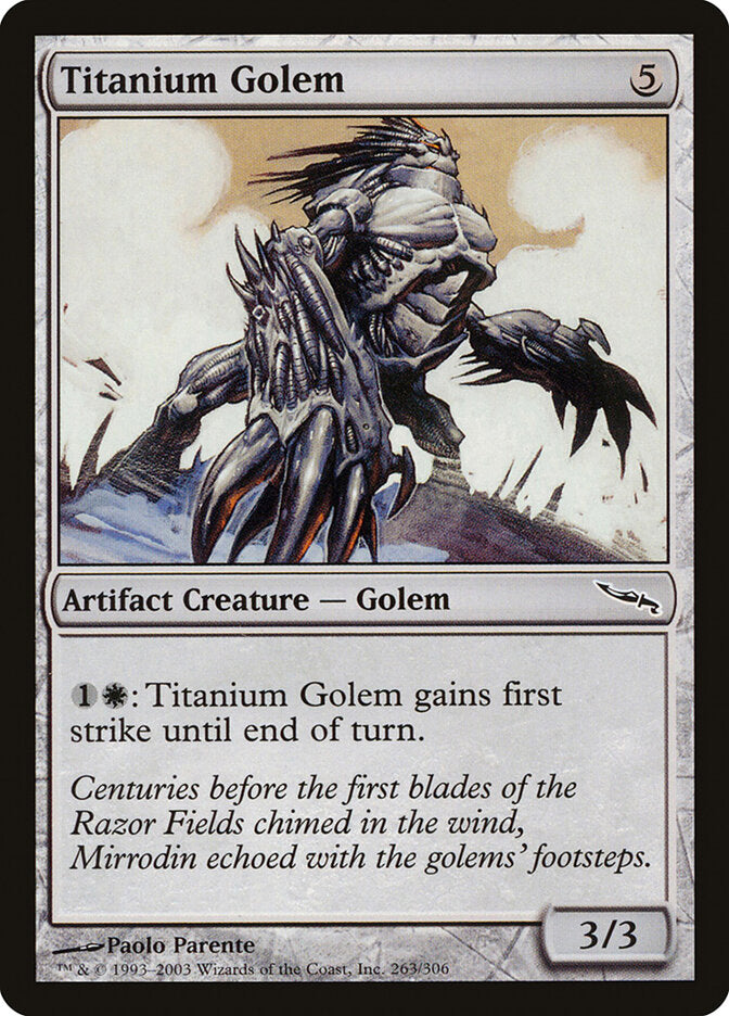 Magic: The Gathering - Titanium Golem - Mirrodin