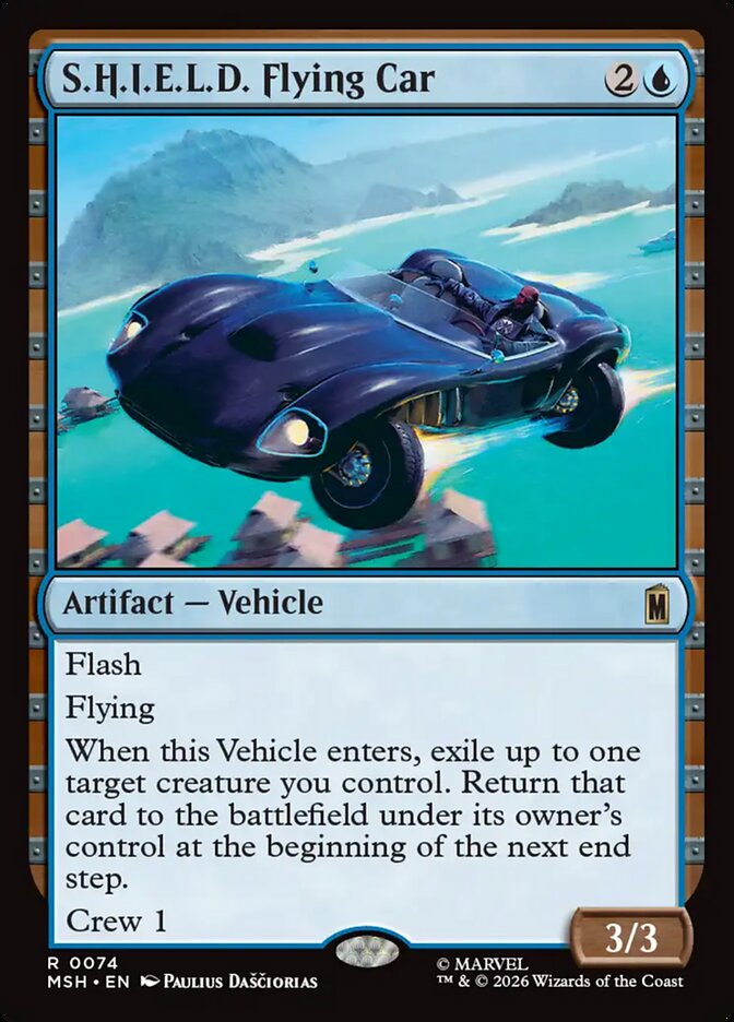 Magic: The Gathering - S.H.I.E.L.D. Flying Car - Marvel Super Heroes