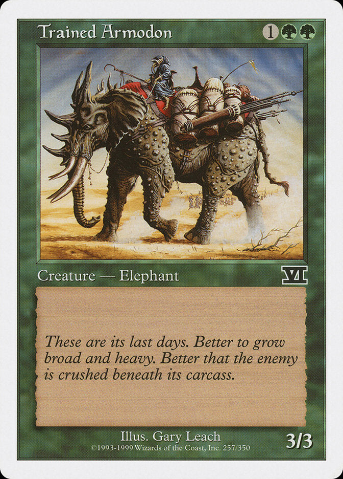 Magic: The Gathering - Trained Armodon - Sixth Edition