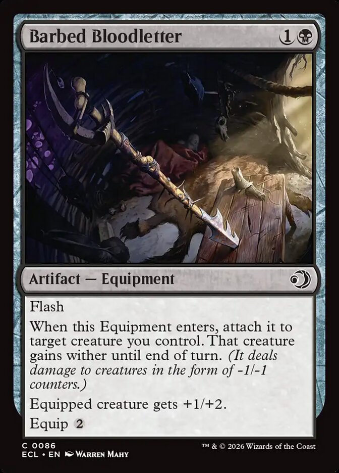 MTG - Barbed Bloodletter - Lorwyn Eclipsed (SOS)