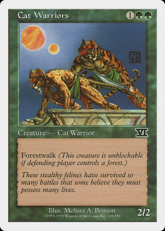 Magic: The Gathering - Cat Warriors - Sixth Edition