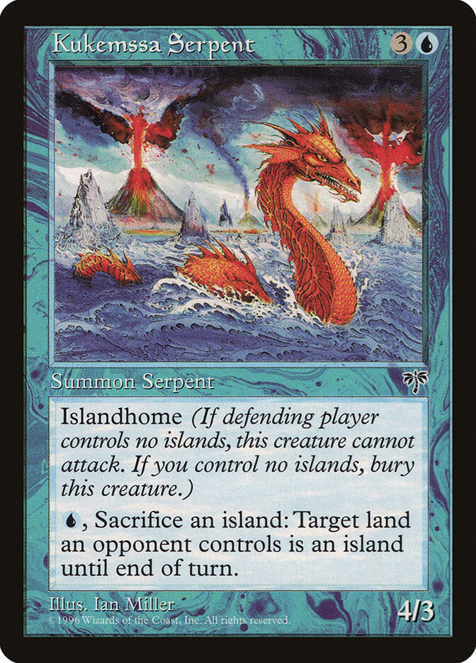 Magic: The Gathering - Kukemssa Serpent - Mirage