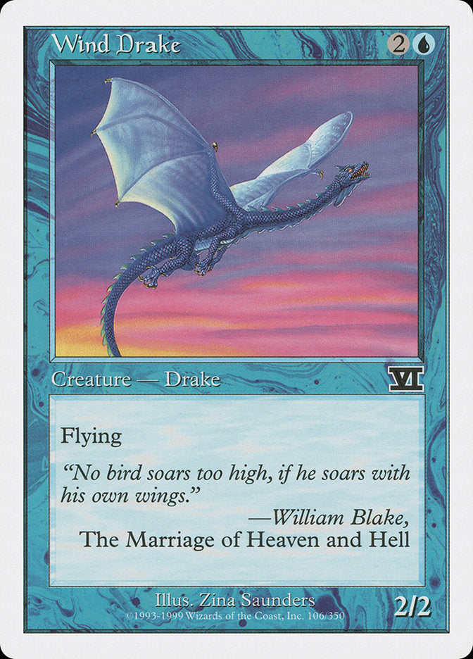 Magic: The Gathering - Wind Drake - Sixth Edition
